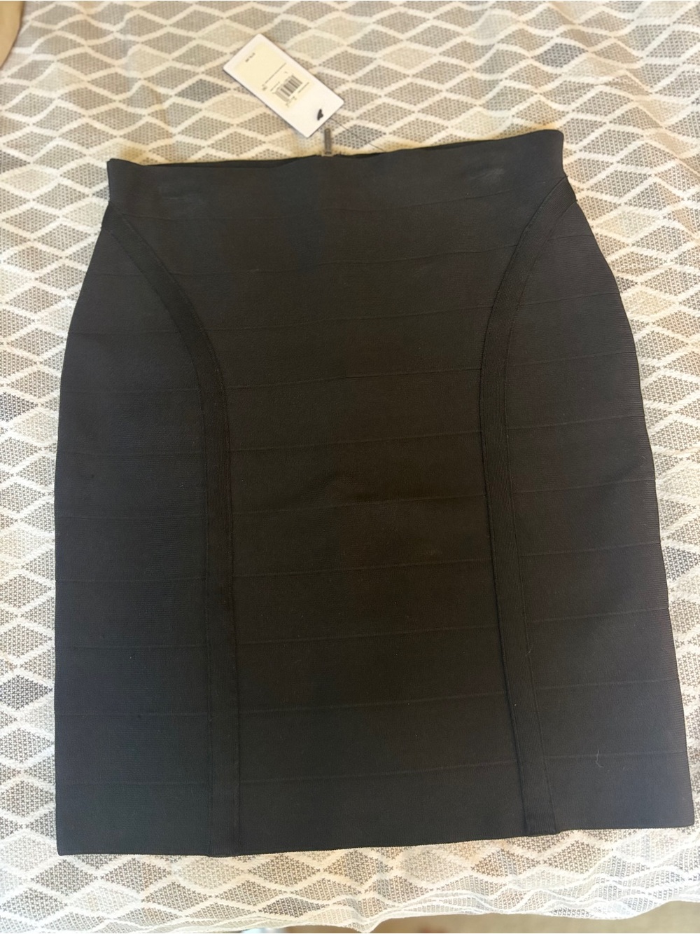 Guess Black Panel Bandage Pencil Skirt
